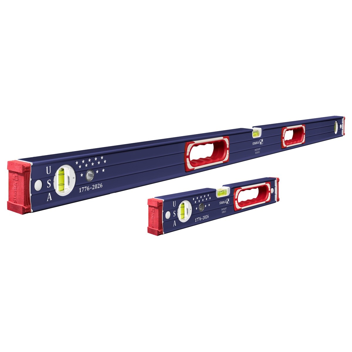 Stabila 37250 Patriot Type 196 Spirit Level Set 16in & 48in Locked Vials