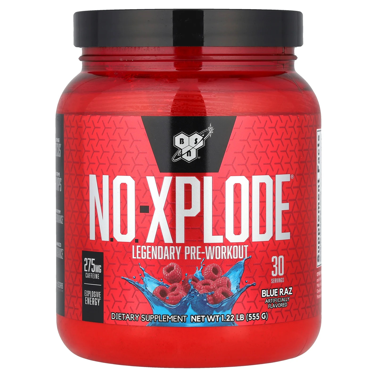 N.O.-XPLODE®, Legendary Pre-Workout, Blue Raz, 1.22 lbs (555 g)