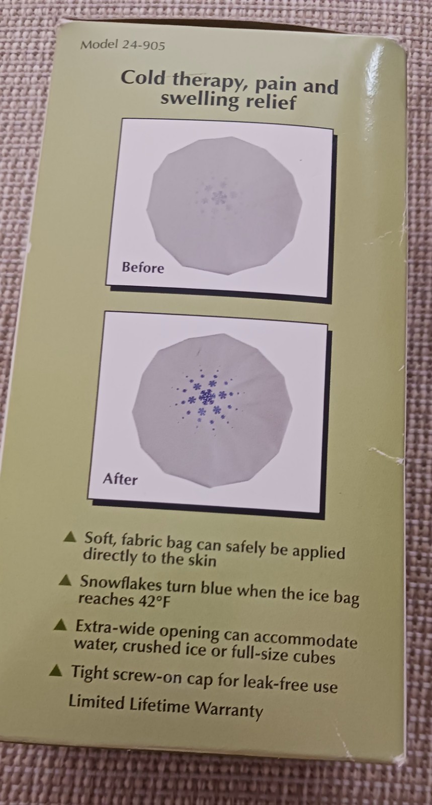 Ice Bag 9" cold therapy New in box