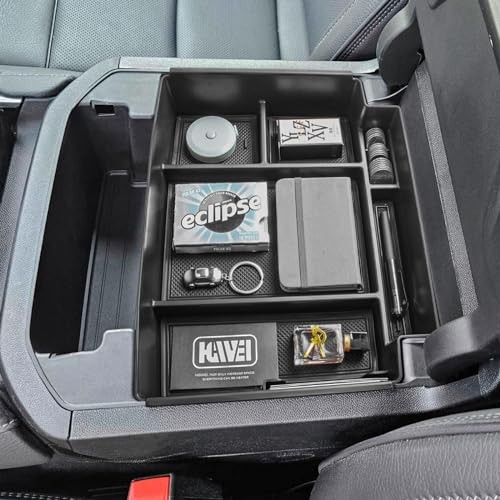 Power Sliding Center Console Organizer Compatible with 2021-2026 GMC Yukon