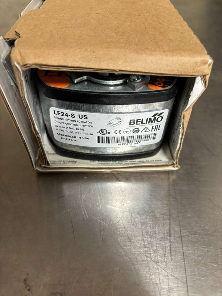 Belimo LF24-S US Spring Return 35 In-lb (4 Nm) Damper Actuator  24 VAC/DC