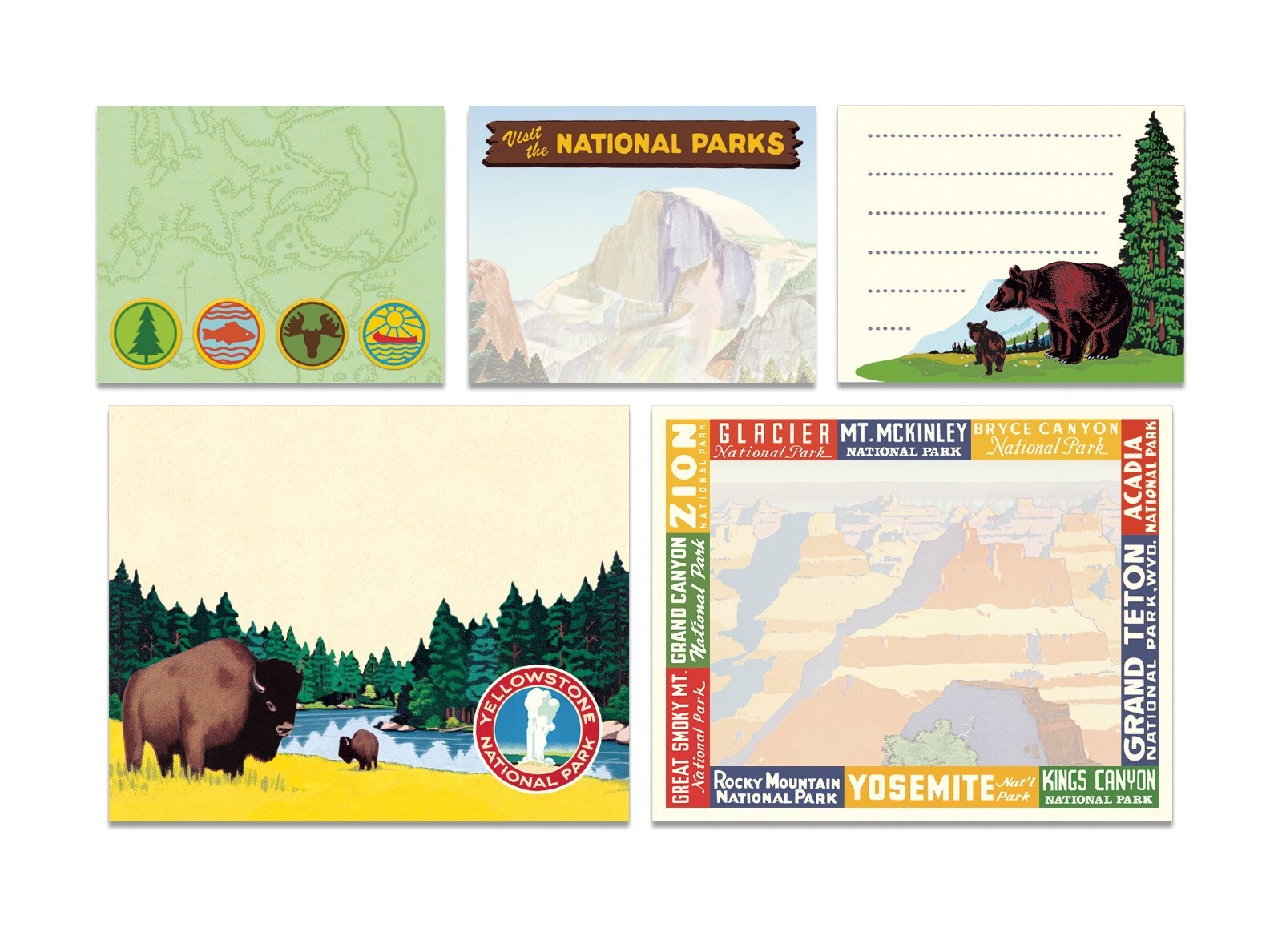 Cavallini & Co. National Parks Sticky Notes
