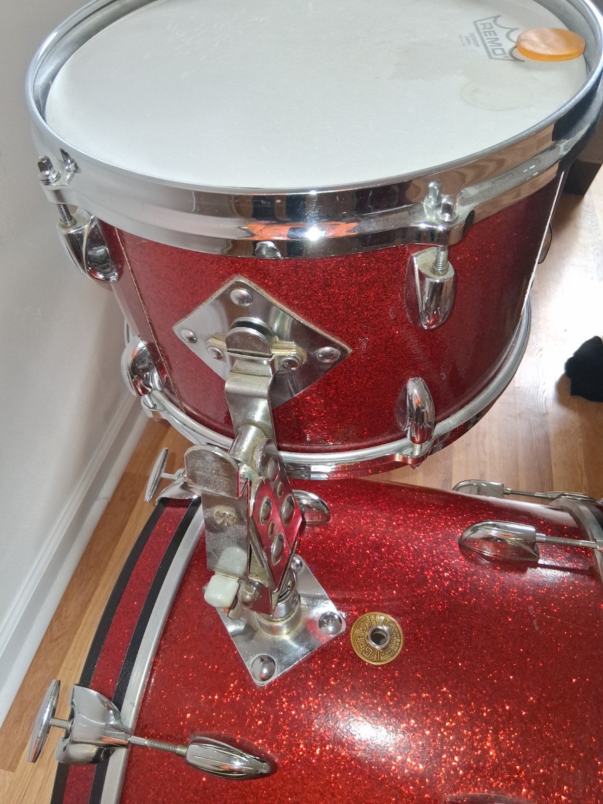 Gretsch 1966 Red Sparkle 4 piece drum set