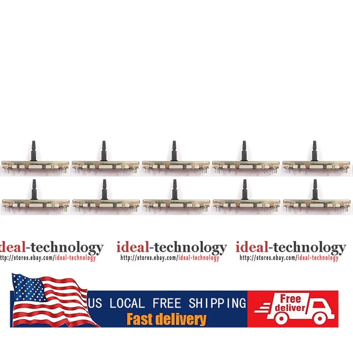 10X FADER For PIONEER DJM400 DJM500 DJM600 DJM700 DJM800 DJM5000 DJM350 ALPS