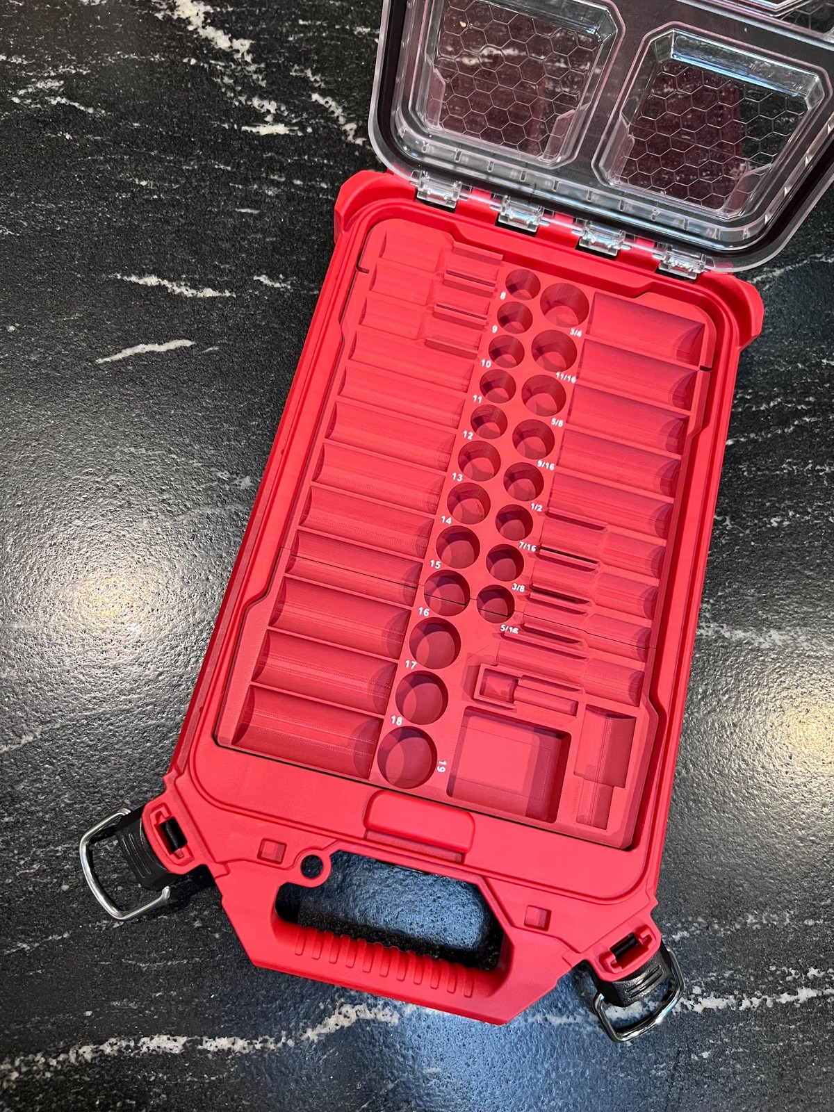 Milwaukee Compatable 3/8in 43PC Impact Socket Packout Insert Tray