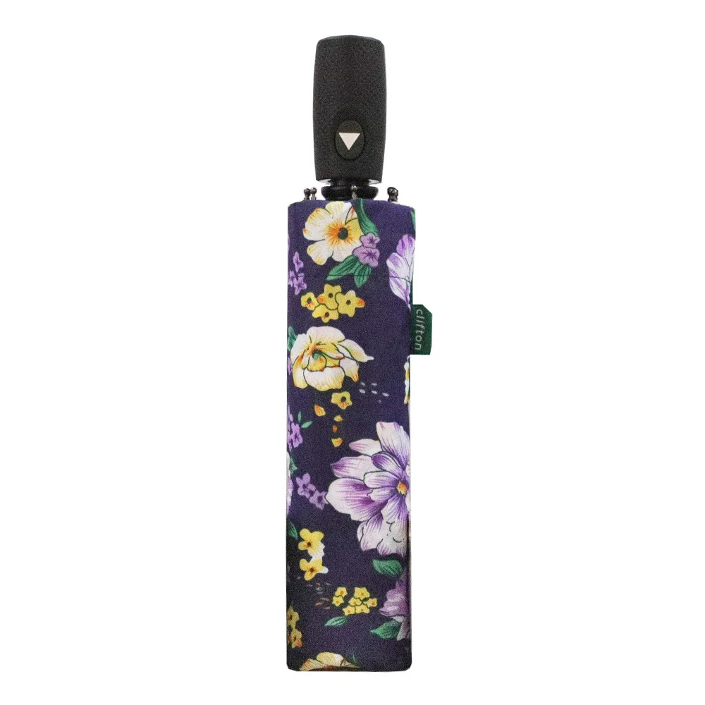 Clifton Lilac Blossoms Easy Close/Auto Open Folding Umbrella
