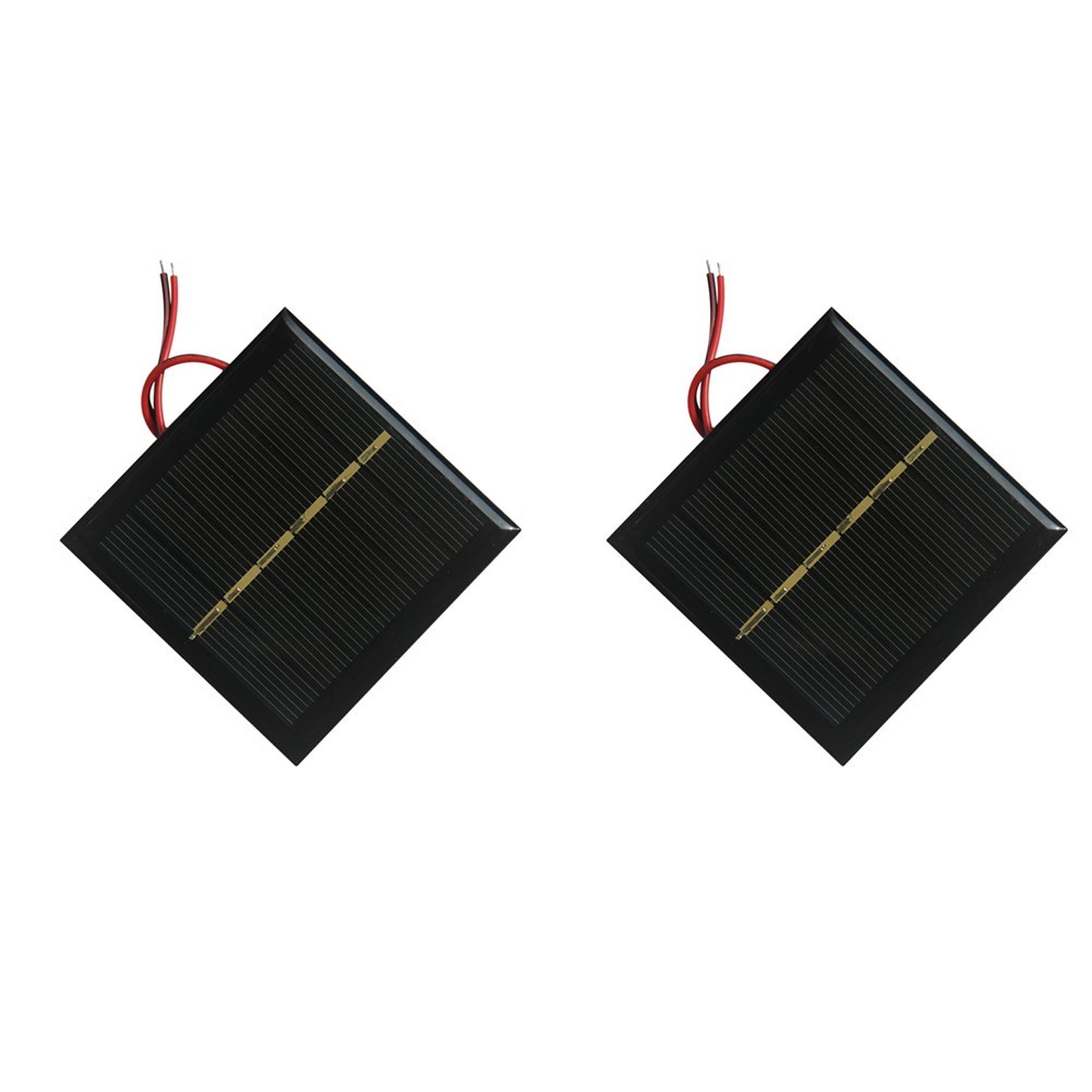 Compact Solar Panels 0 6W 3VA 2pcs for Toy Lights Charging 2 4V Batteries
