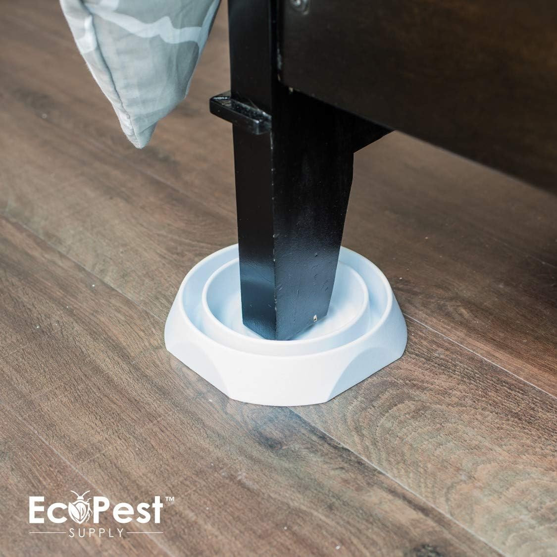 Bed Bug Interceptors – 4 Pack | Bed Bug Blocker (Pro) Interceptor Traps (White)