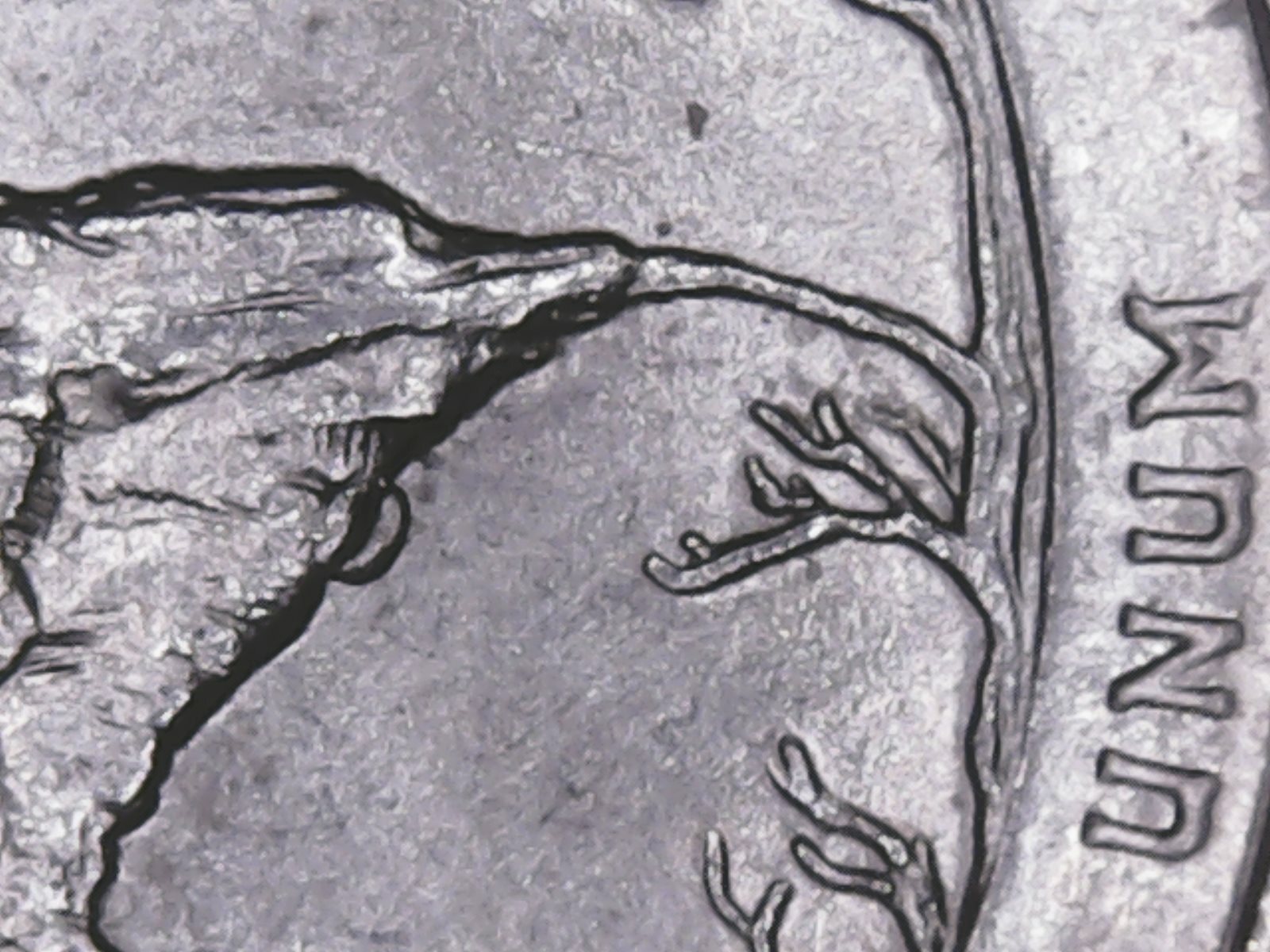 2018 p Pictured Rock ATB Quarter with Die Chips.