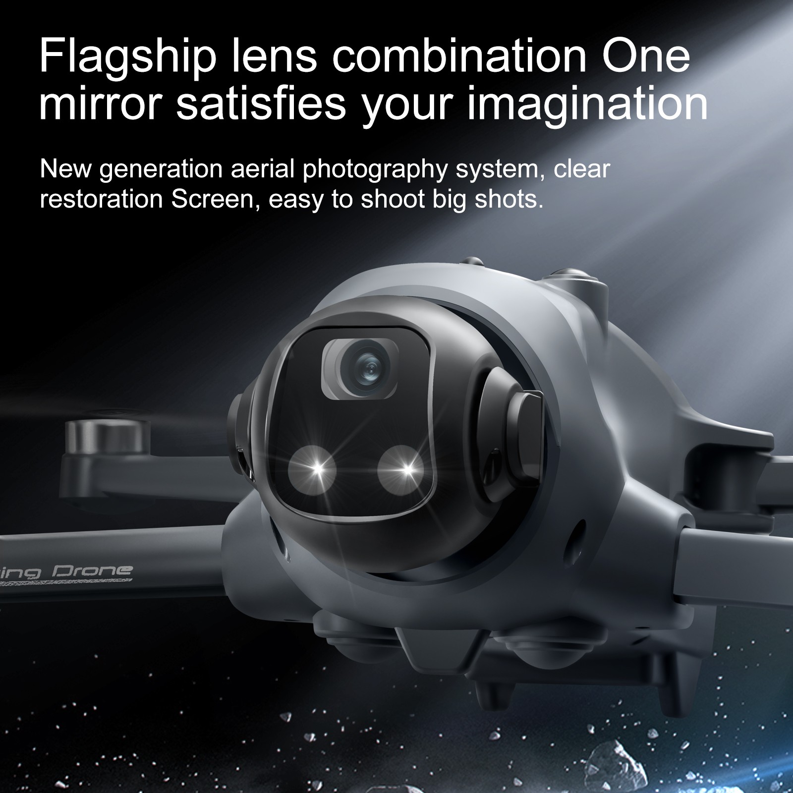 YL059 GPS Return Drone 4K Camera Lightweight Foldable FPV Transmission w/ Screen