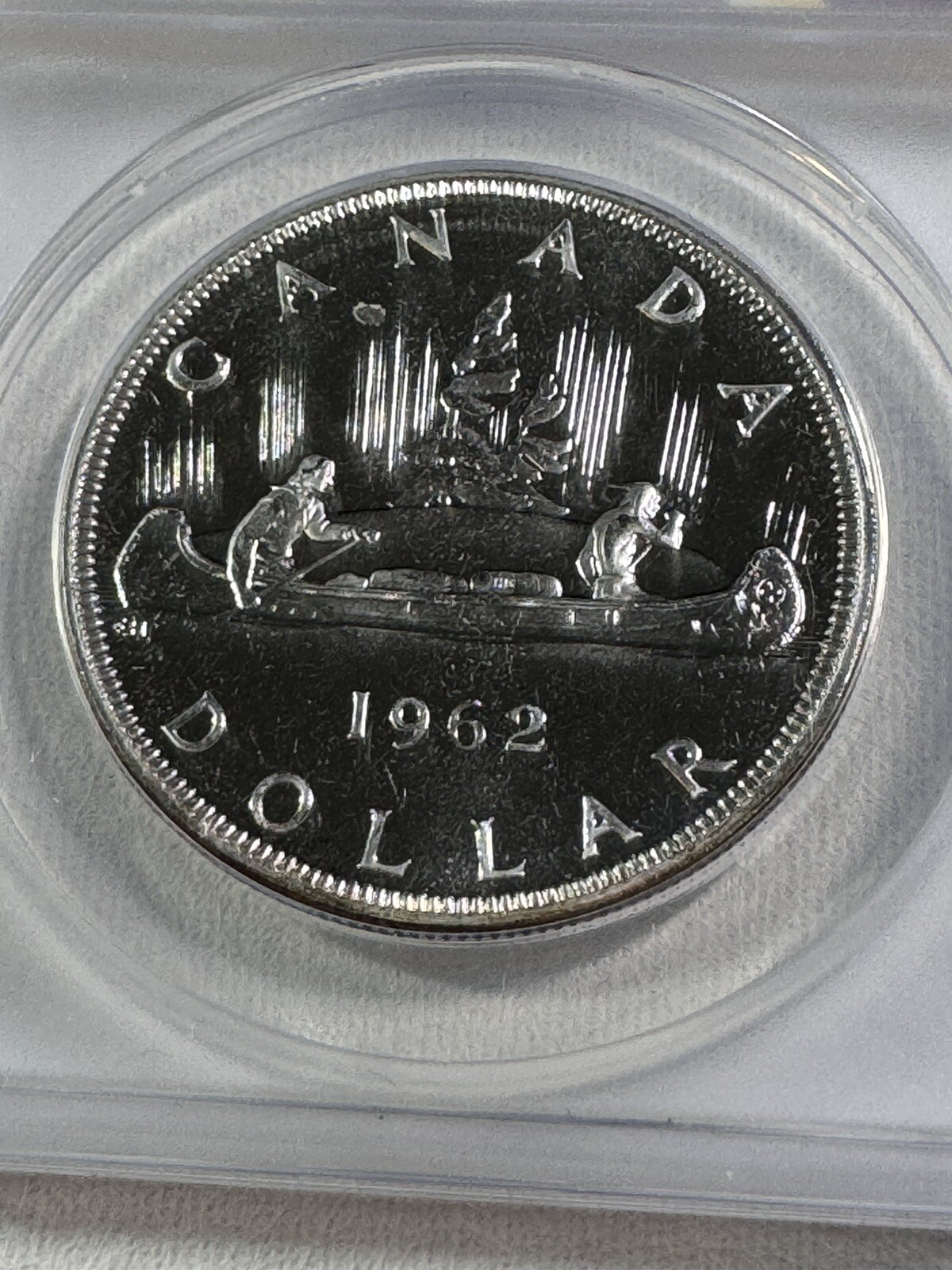 1962 Canada $1 Silver Coin Proof Like Graded MS 66 by ANACS