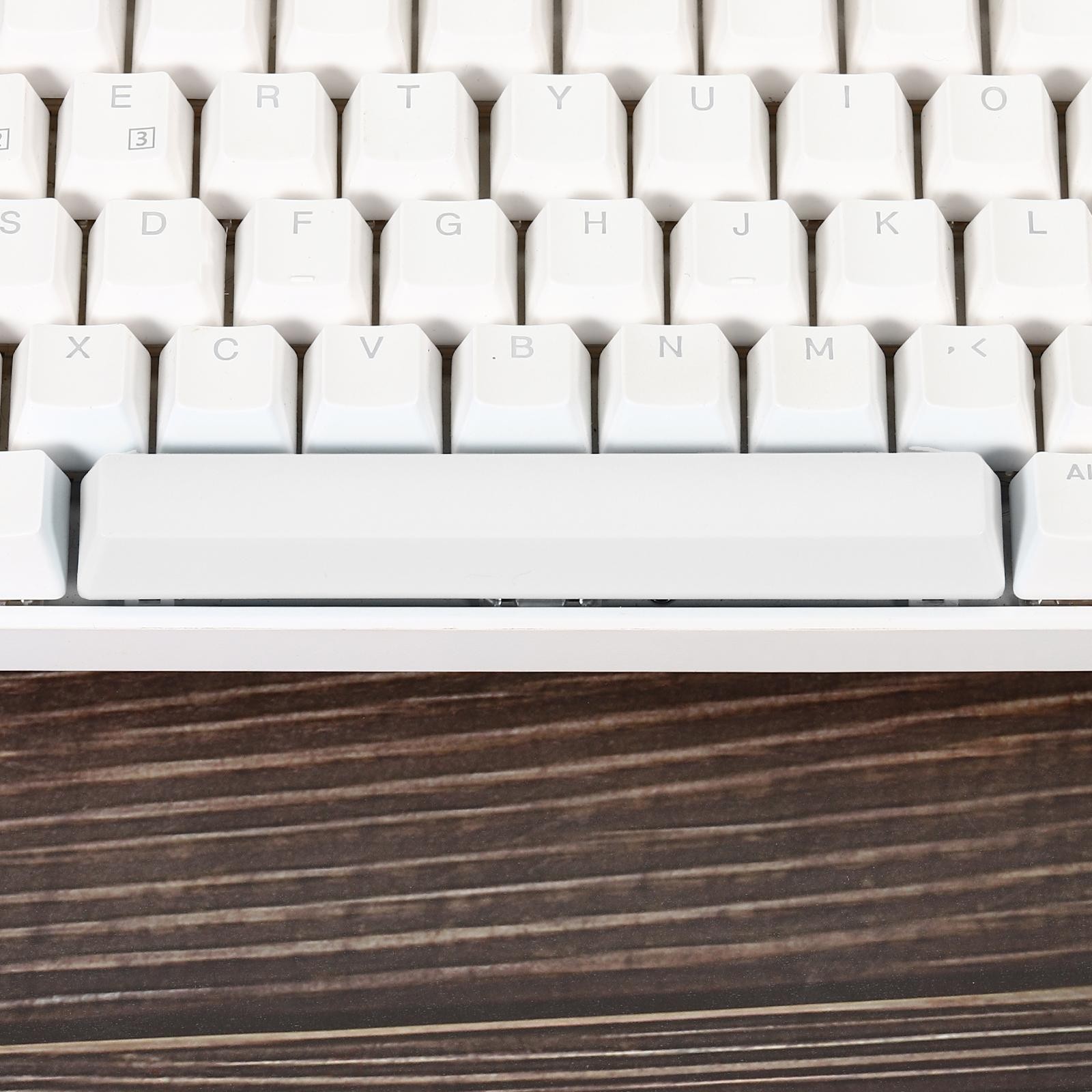 6.25u Spacebar Keycaps, MX Keyboard Replacement Universal PBT Mechanical, White