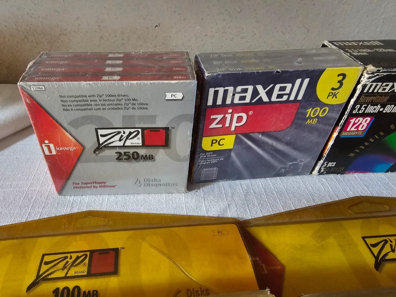 Zip Disk Drives New Sealed LOT 5 Packages