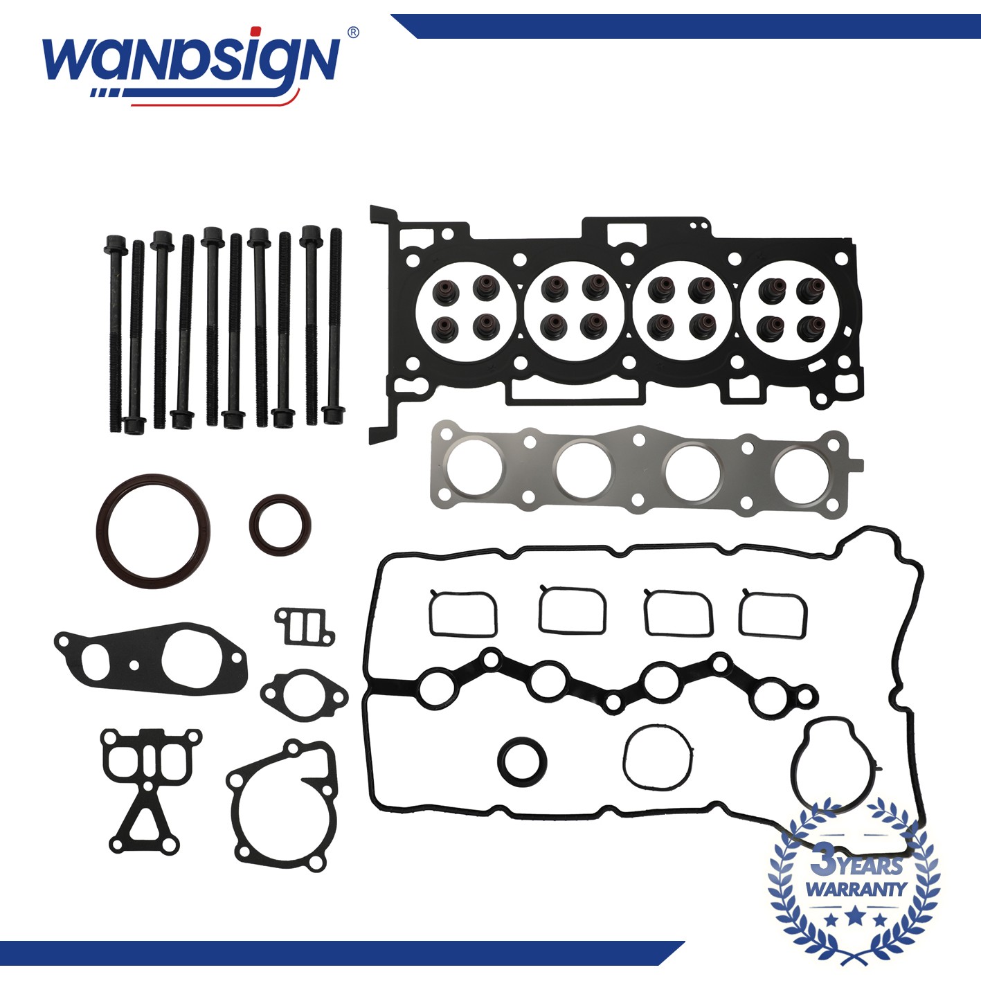 G4KD 2.0L Engine Head Gasket Seal Set w/ Bolts For Hyundai Tucson KIA Kia Forte