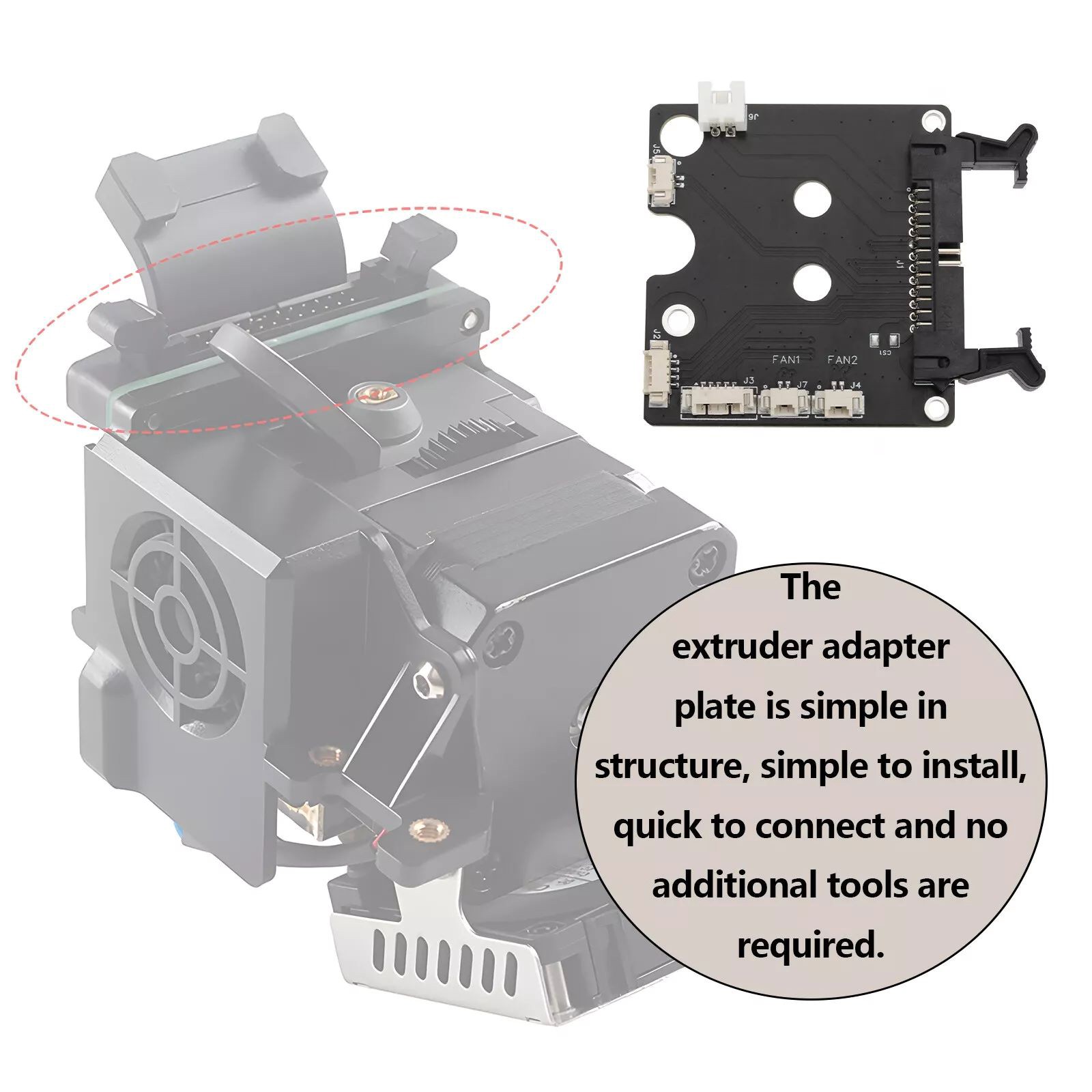 Easy Replacement Adapter Breakout Board for Spirte Extruder for Creality Ender