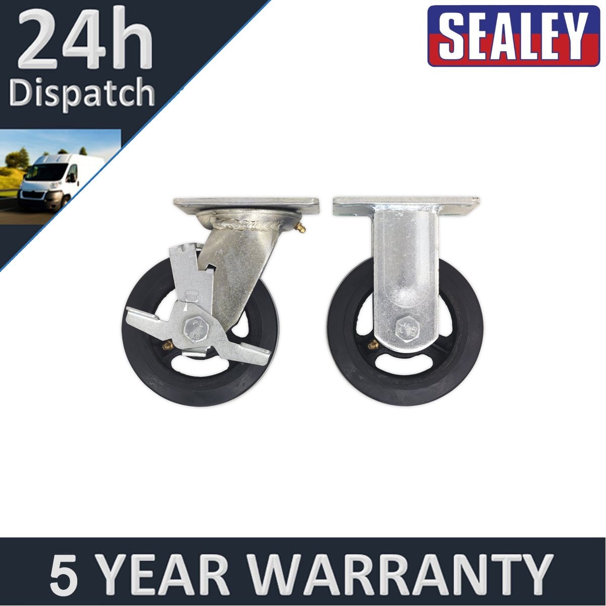 Sealey Castor Wheel Kit for SSB06 SSB07 & STV01 STVWK