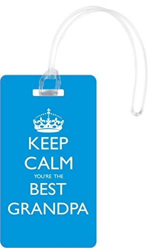 Rikki Knight RK-2XTAGFLEX-46138 Keep Calm Best Grandpa Design Flexi White