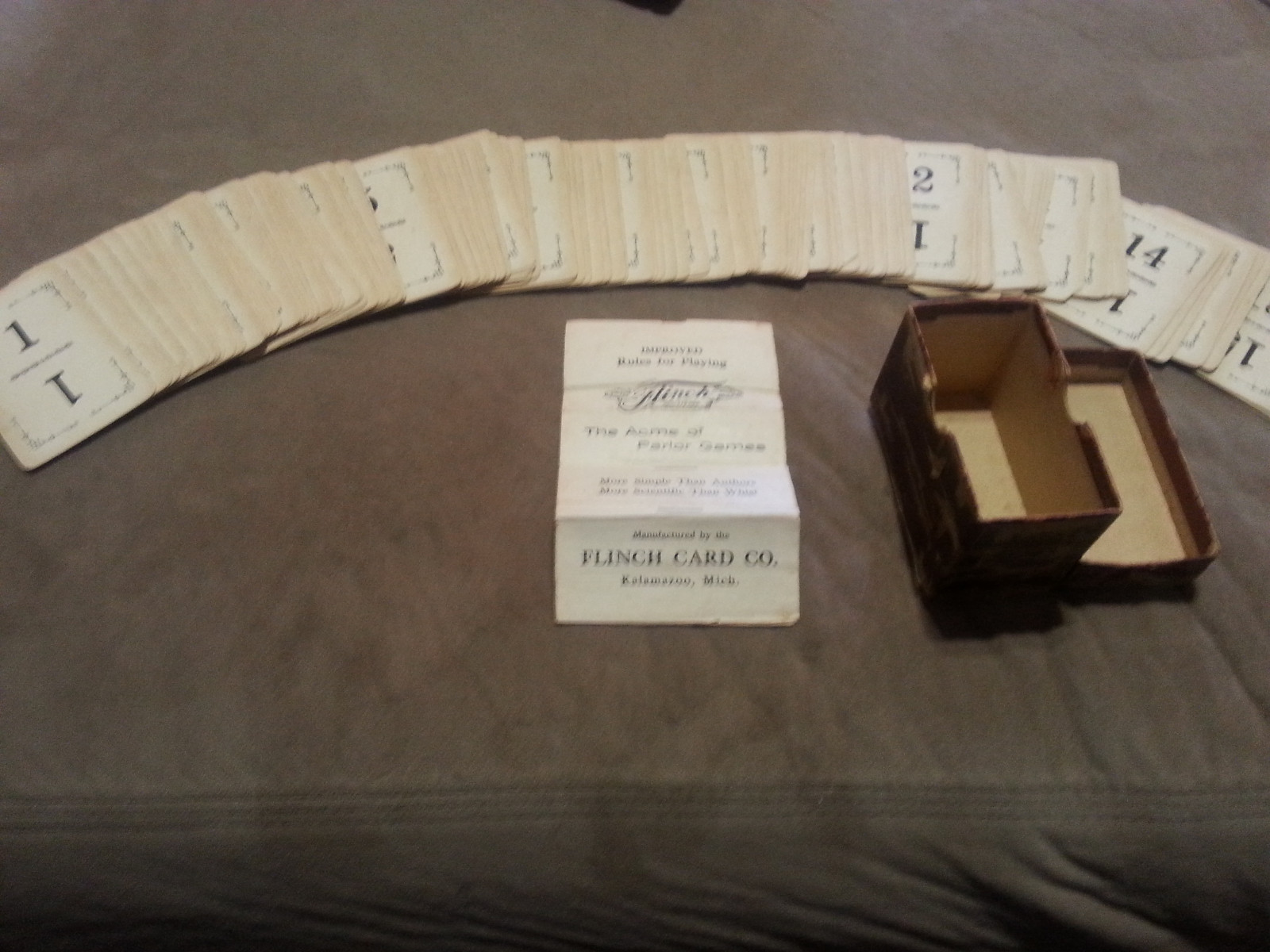 Vintage Flinch Card Game - Original Instructions - Box
