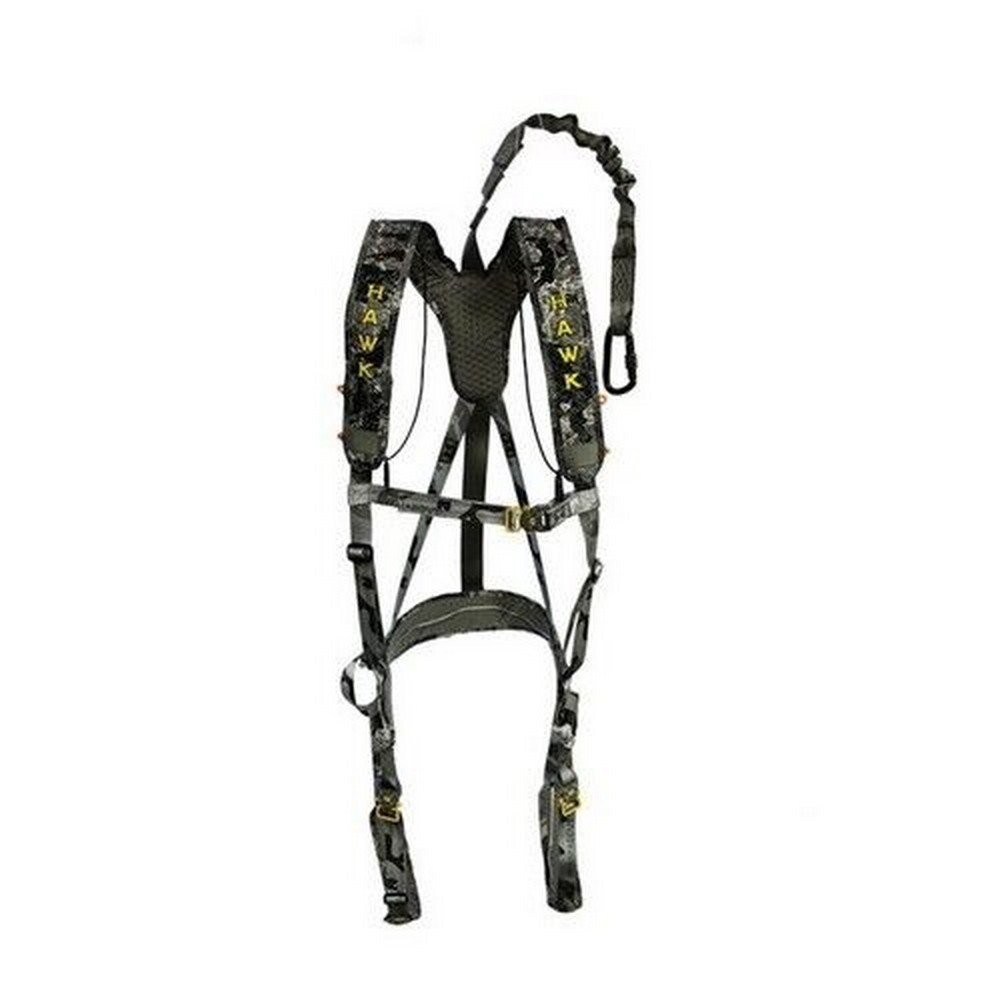 Hawk Elevate Lightweight Hunting Tree Stand Safety Harness Black - HWKHH200