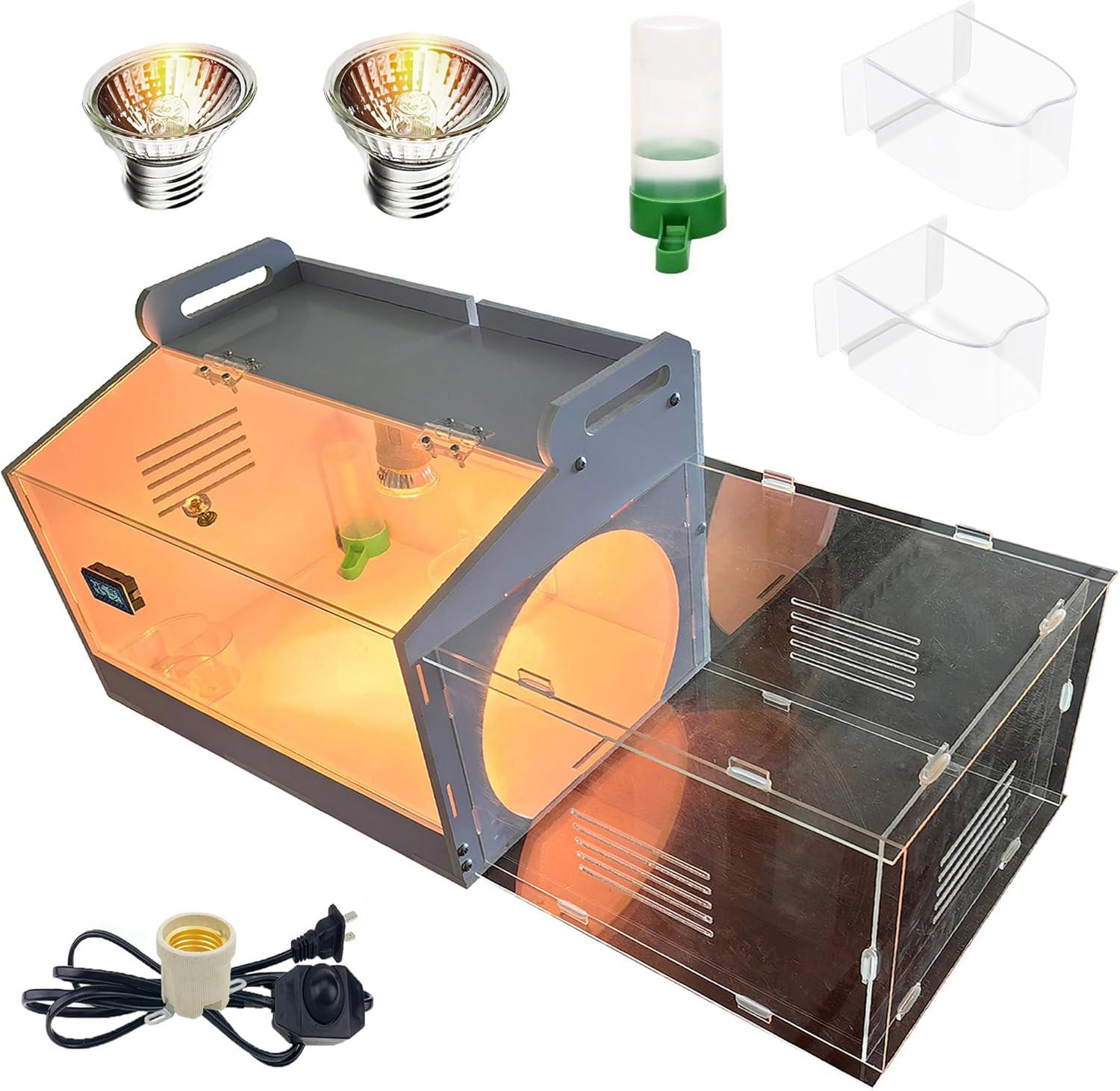 Iarge-Scale Chick Brooder Box Quail Cage Egg Incubator Chick Starter Kit Chicken