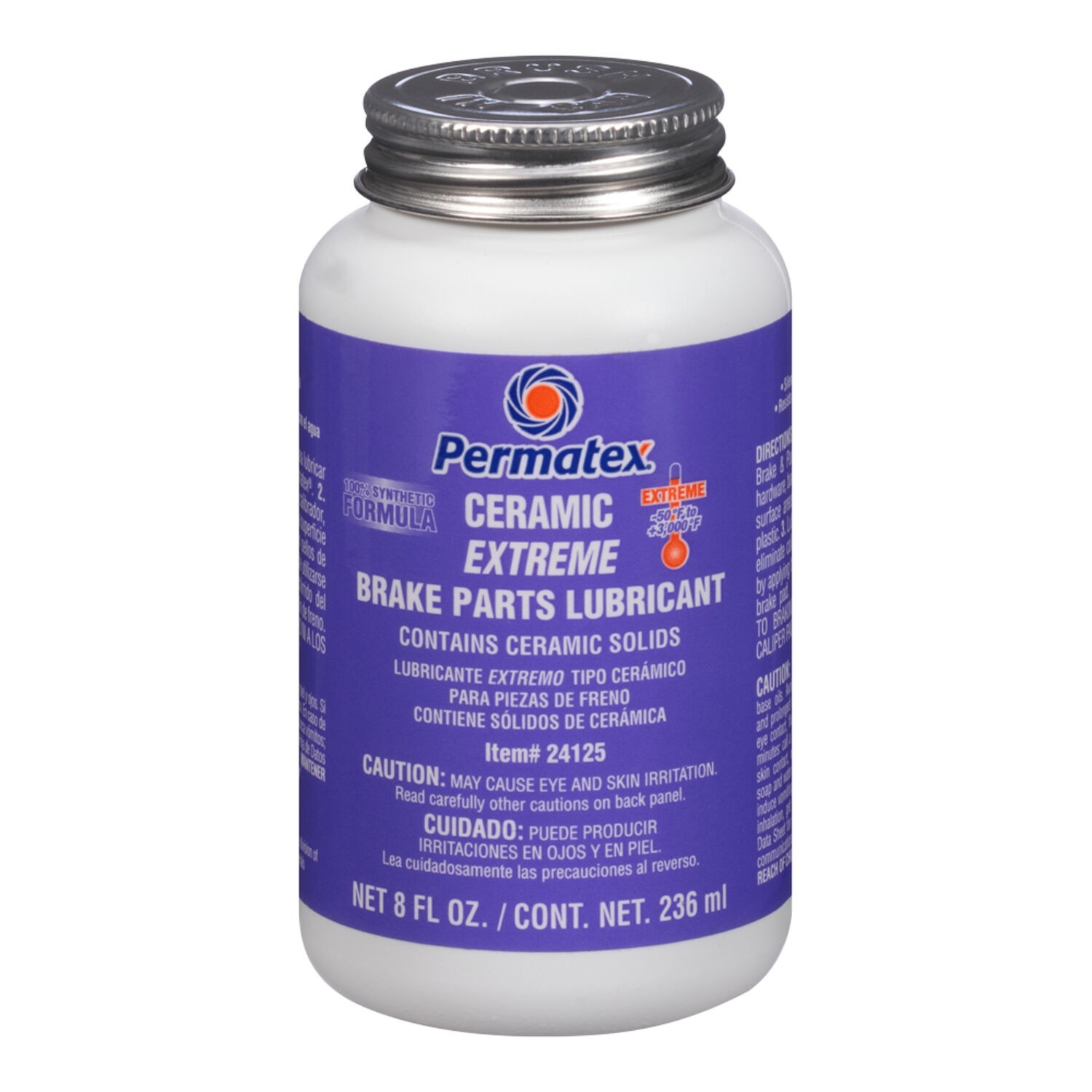Permatex 24125 Ceramic Extreme Brake Parts Lubricant, 8 oz., Pack of 1