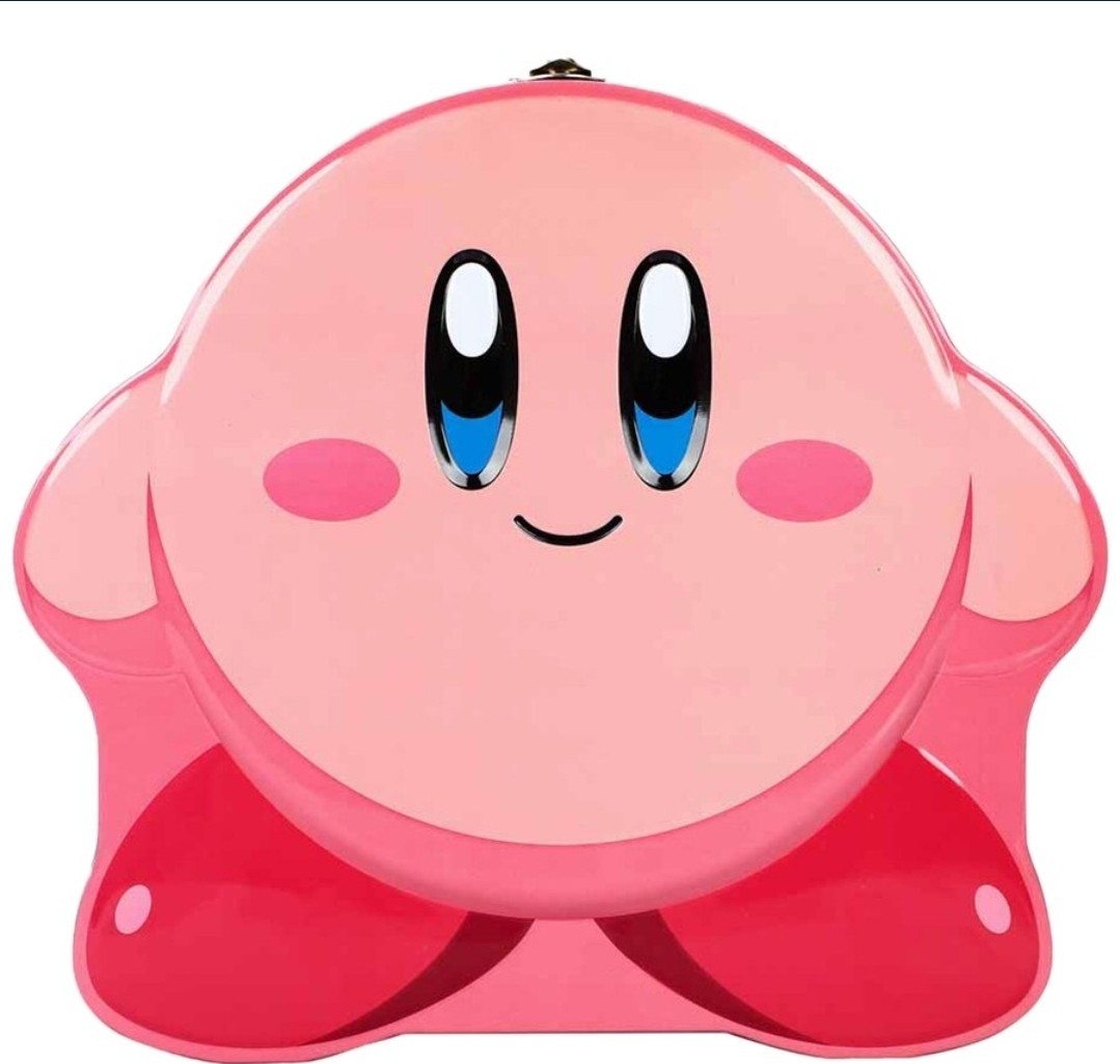 Kirby Large Tin Tote, Bioworld, 9" x 3.5" x 7.5", Pink, New w/Tags