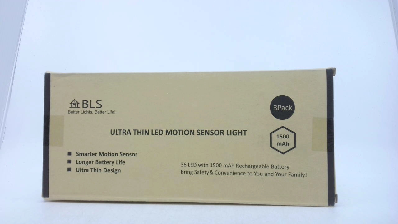 BLS LED Closet Light, 36-Led Motion Sensor Under Cupboard Lights, Large 1500mAh