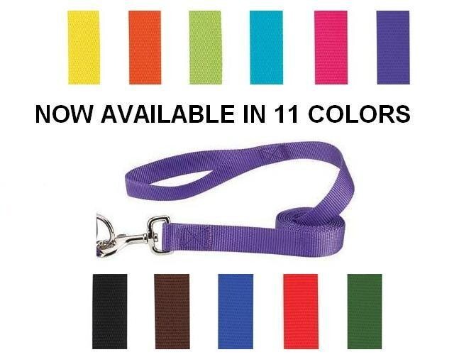 Nylon Dog Lead by Zack & Zoey LEASH 3 sizes 11 colors