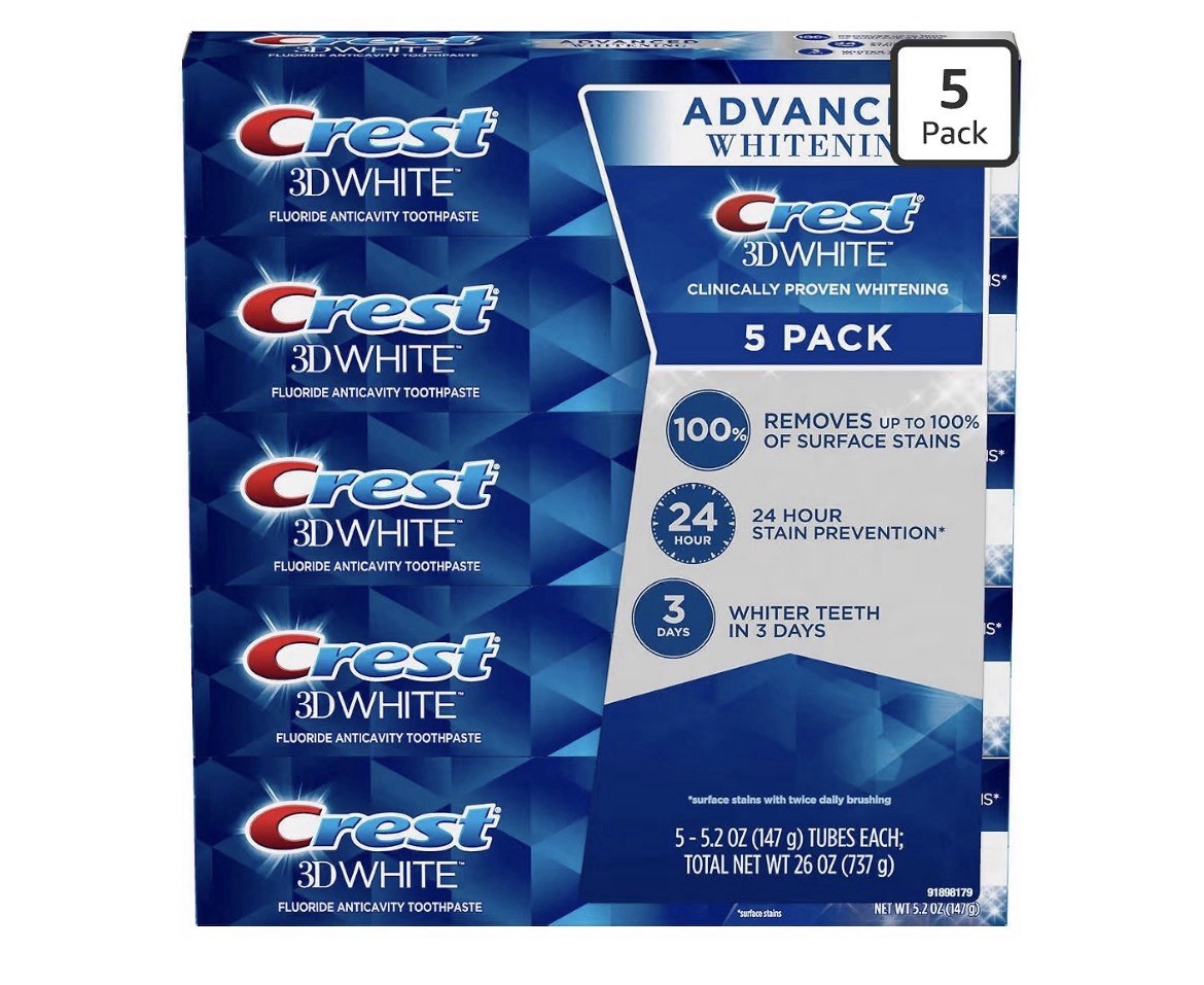 Crest 3D White PRO Advanced Whitening 5-pack