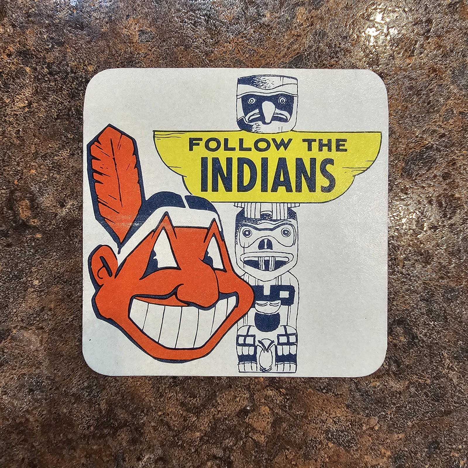 Cleveland Indians Vintage Sticker Rare