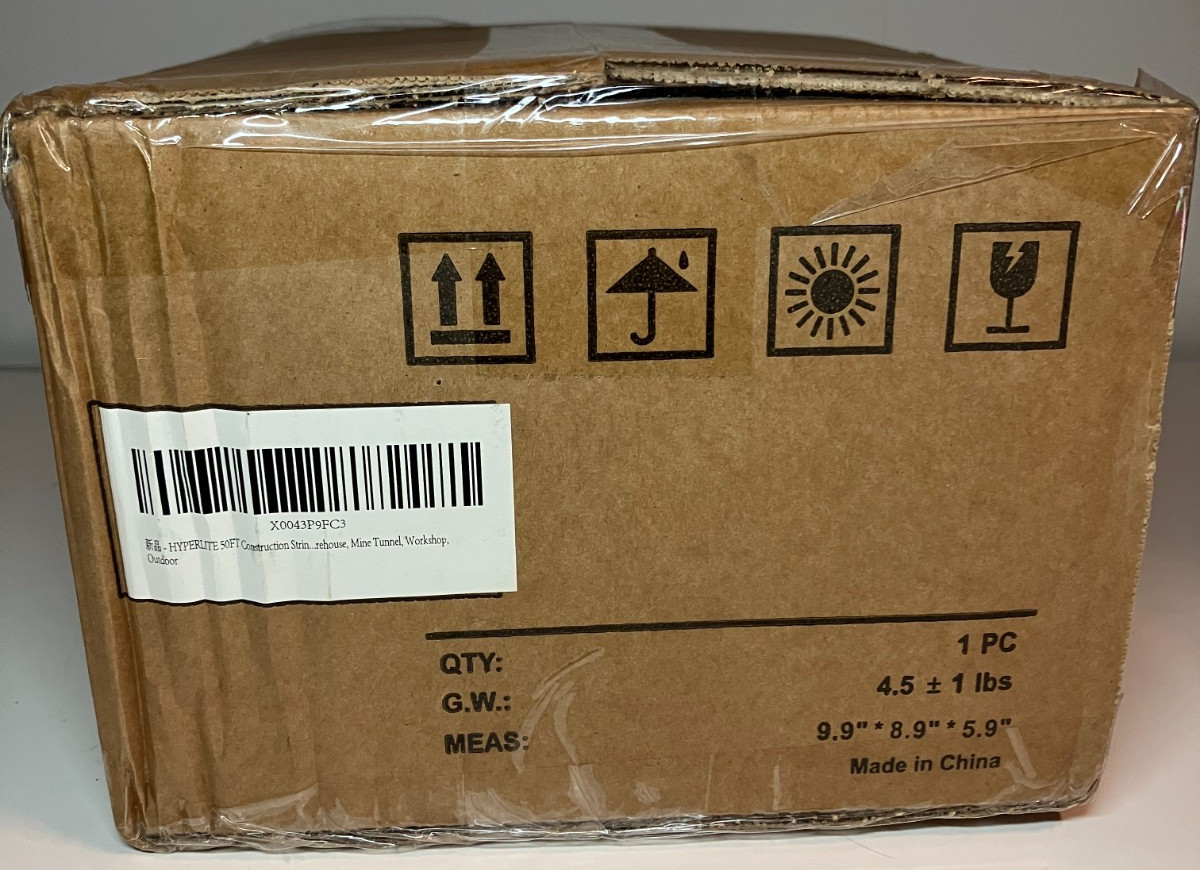 NEW Hyperlite LED String Work Light String 50FT 5 Lamps In Original BOX Sealed