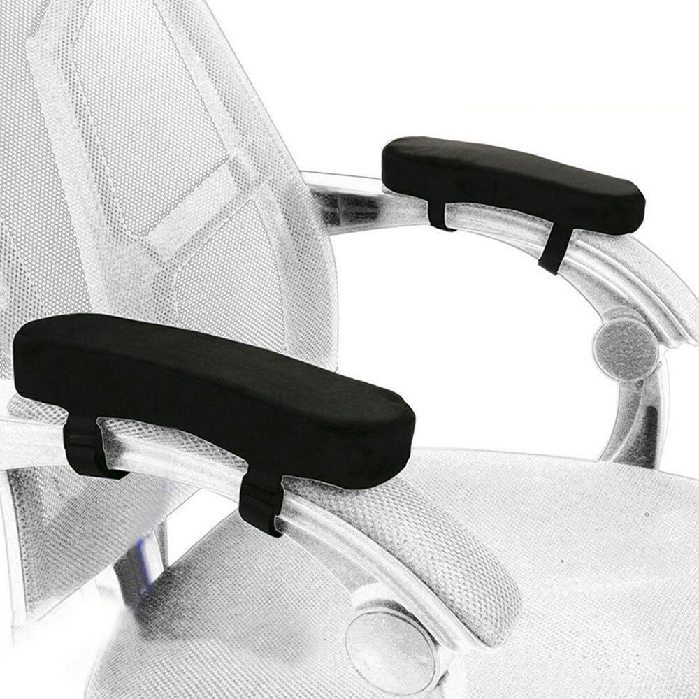 1x Armrest Pad Chair Arm covers Cushions Ergonomic Memory Foam Anti-Slip Elbow