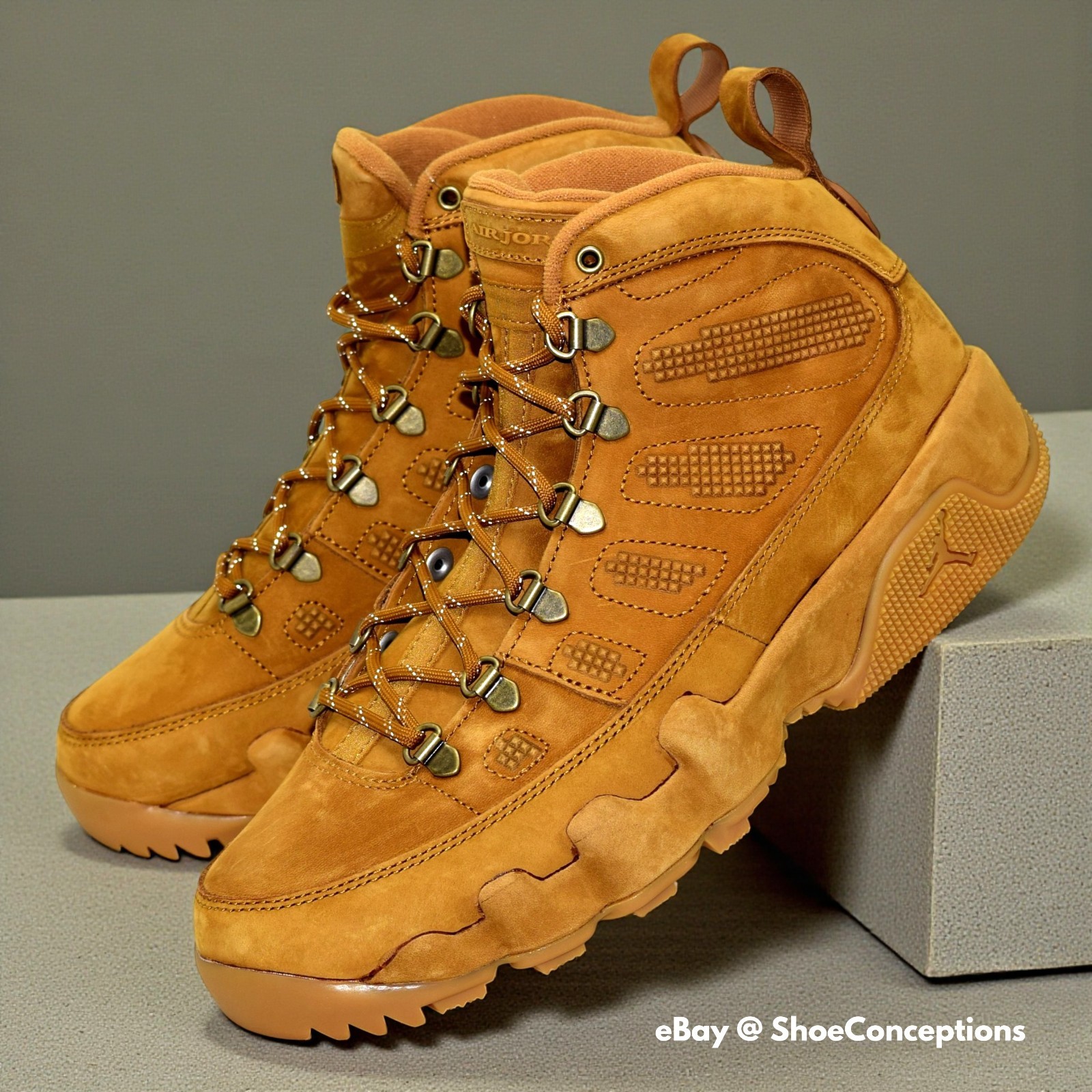 Nike Air Jordan 9 Retro Boot NRG Wheat Baroque Brown AR4491-700 Men's Sizes NEW