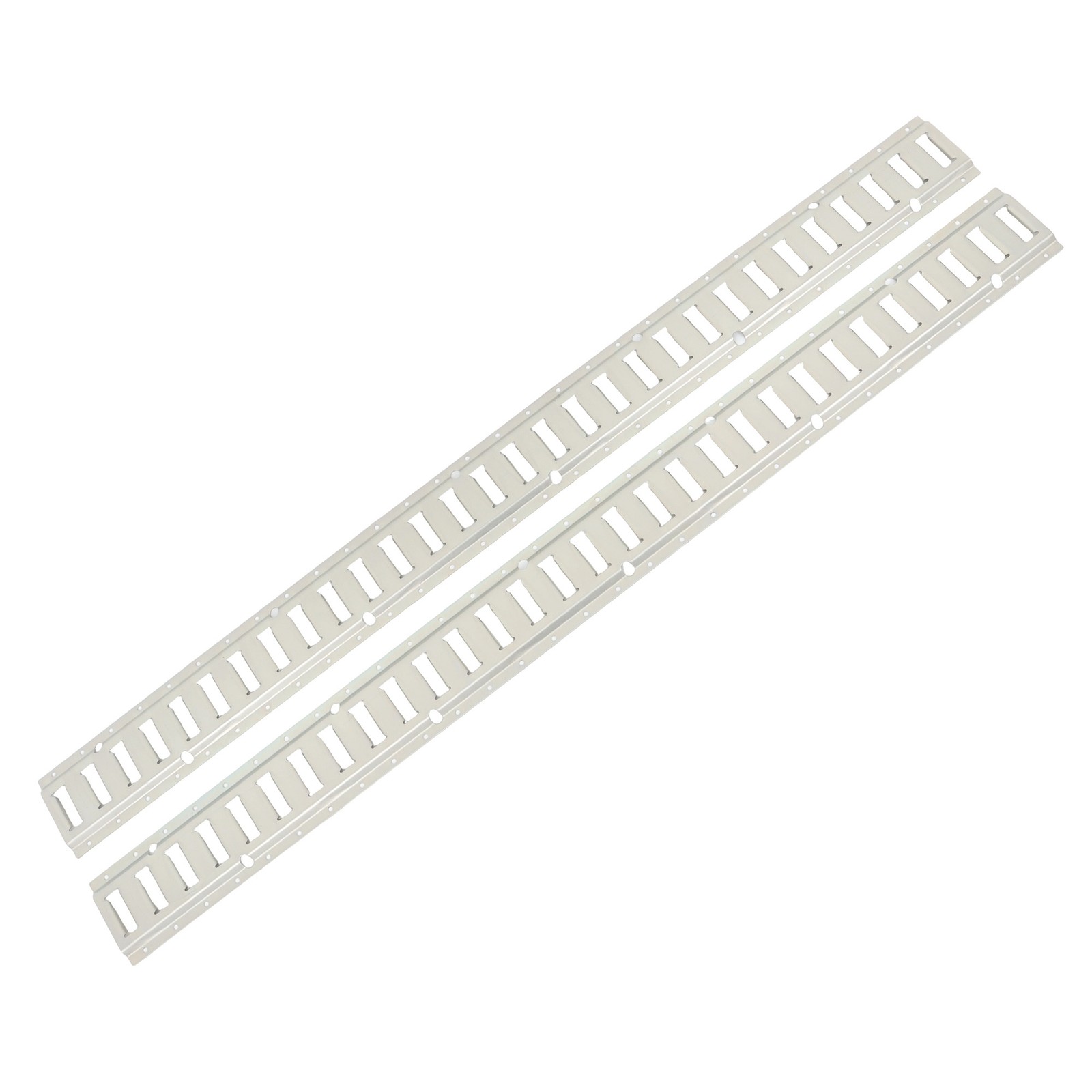 Carbon Steel Durable E Track Tie Down Rail Kit Silver Galvanized Replacement
