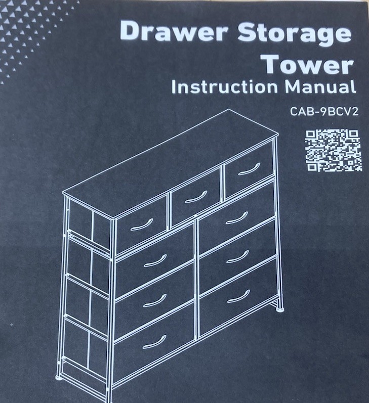 WLIVE 9 Drawer Dresser Plastic Draw Slides
