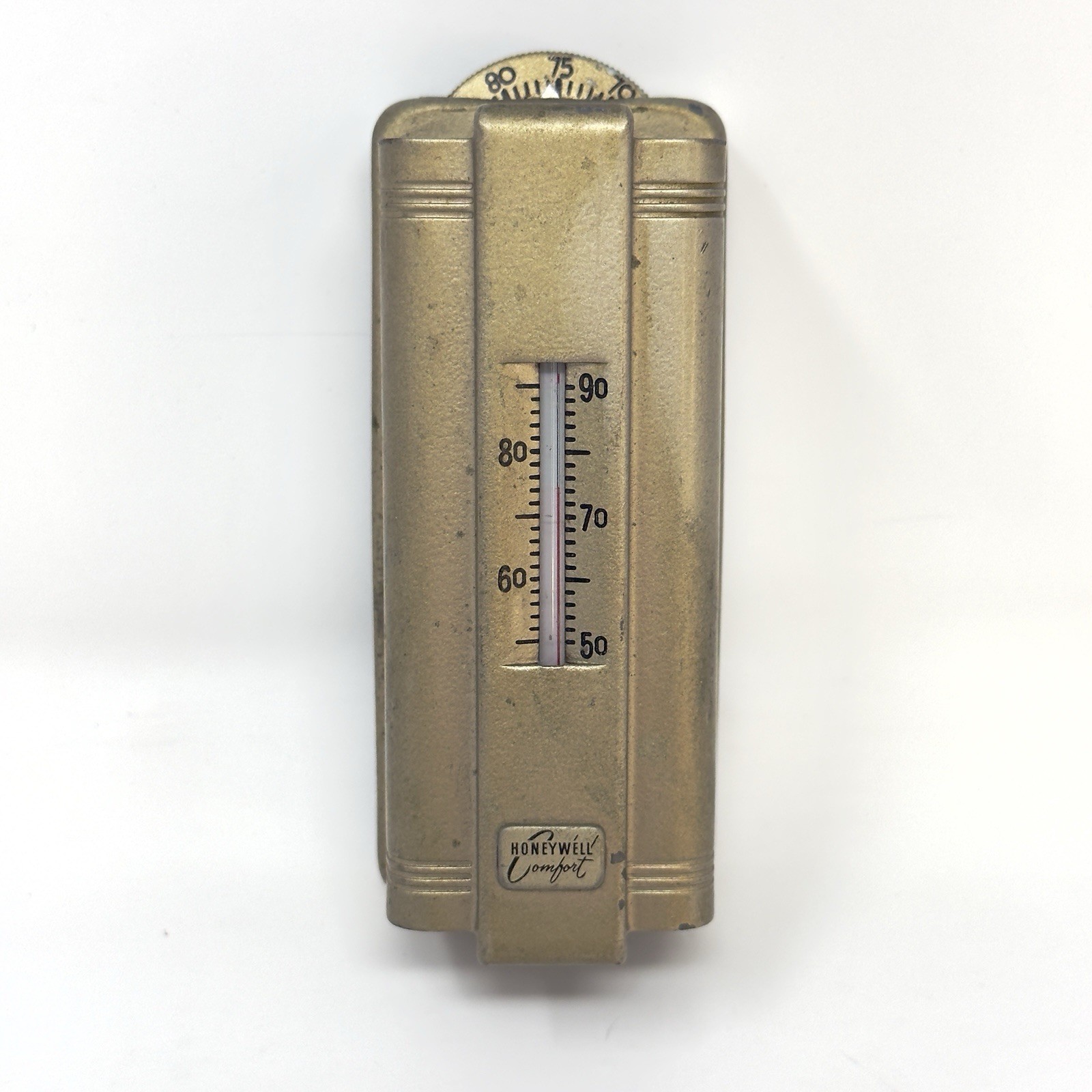 Vintage 1950’s MCM Art Deco Style Honeywell Comfort Thermostat Model TM11A2X91A1