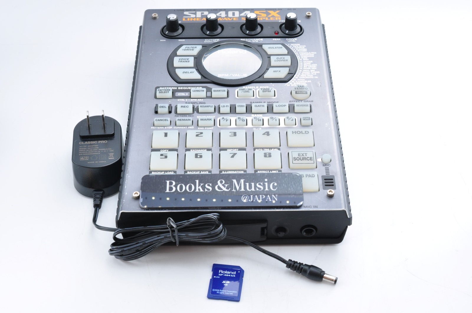 Roland SP-404SX Linear Wave Sampler 2012 w/Adapter + SD Card Working A1C8573