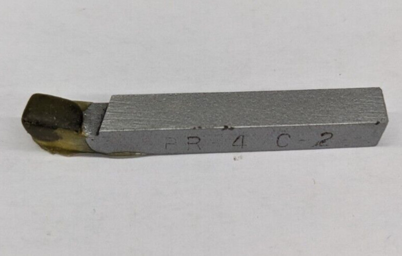 C&H BR-4 Single Point Lathe Tool Bit 1/4" Square C2 Carbide Tipped USA