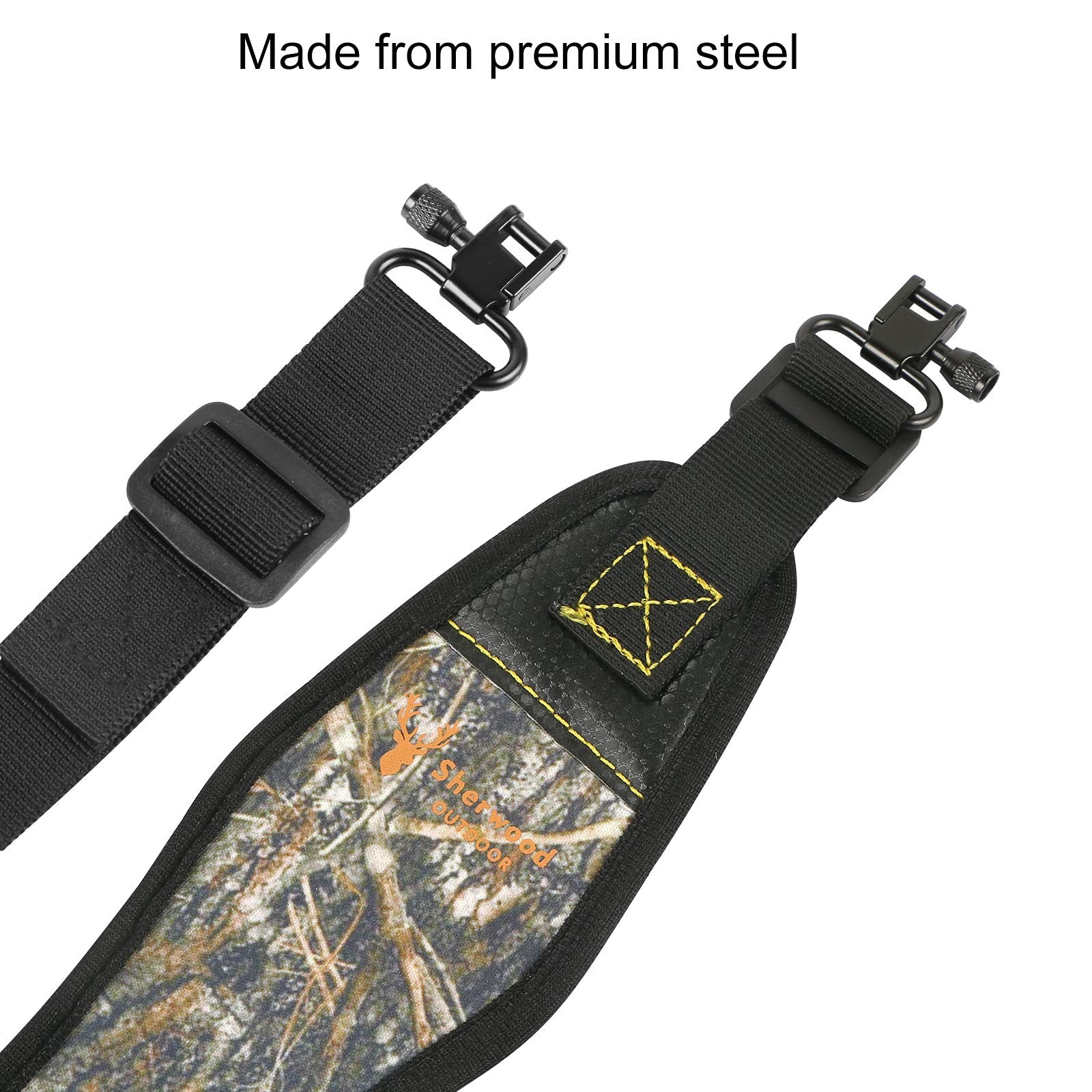 1-Pack Gun Sling Two Point Sling Shoulder Padded Length Adjustable Strap with...