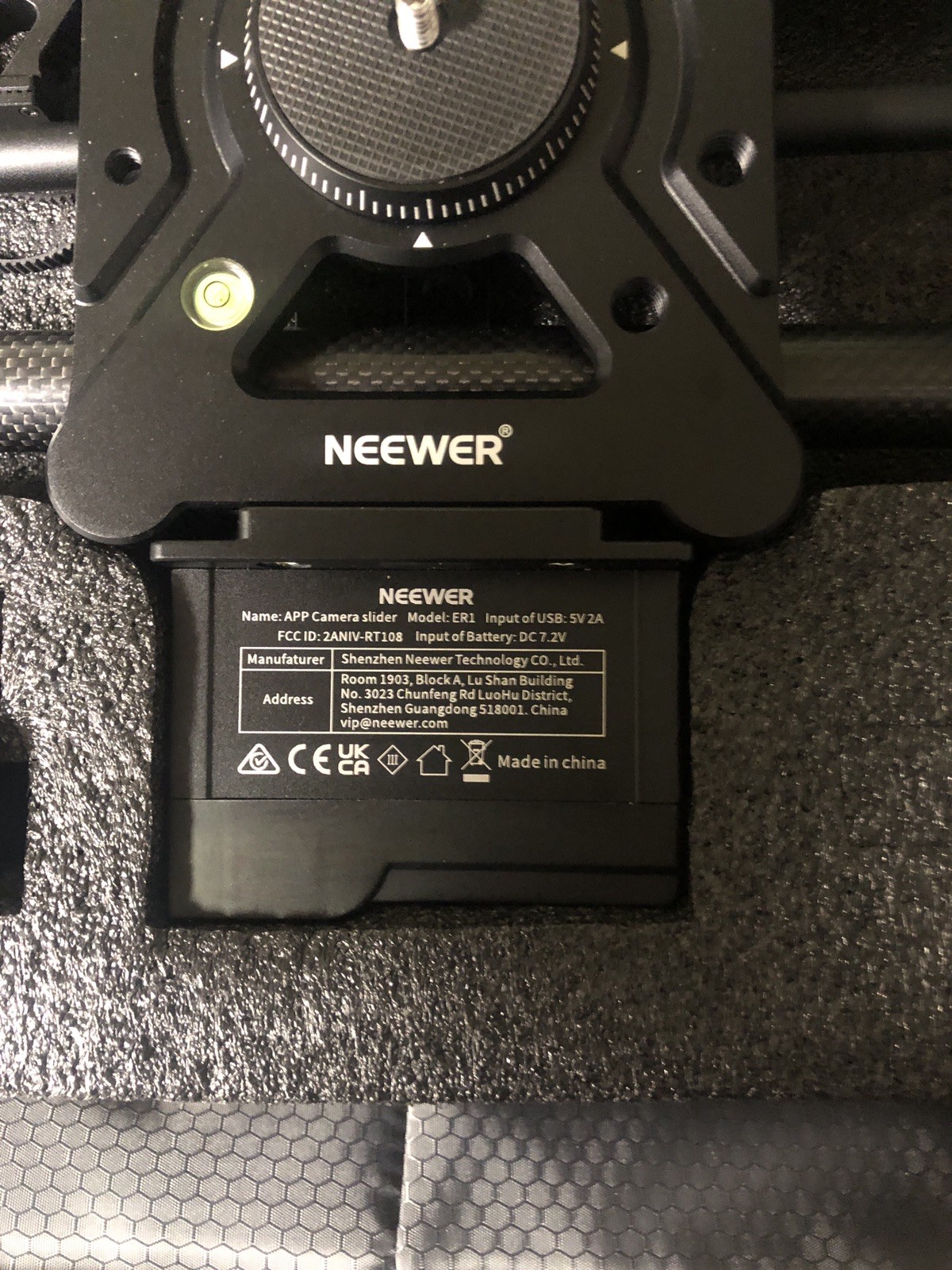 USED NEEWER ER1 31.5"/80cm Motorized Camera Slider App Wireless Control