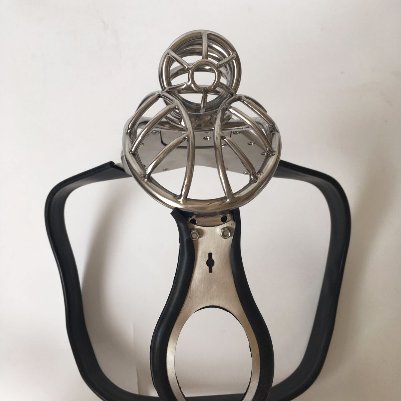 Stainless Steel Male Chastity Belt Cage Underwear Silicone Belt Pantys BDSM