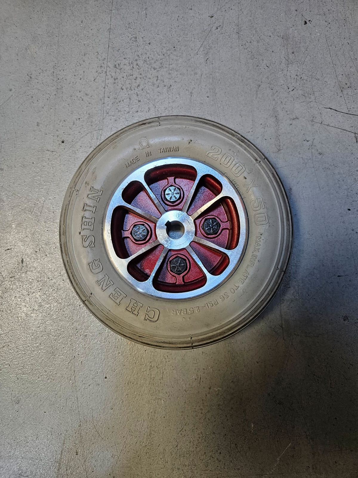 Used Dalton Merits Mobility Scooter 200x50 Foam Filled Rear Tire Wheel Assembly