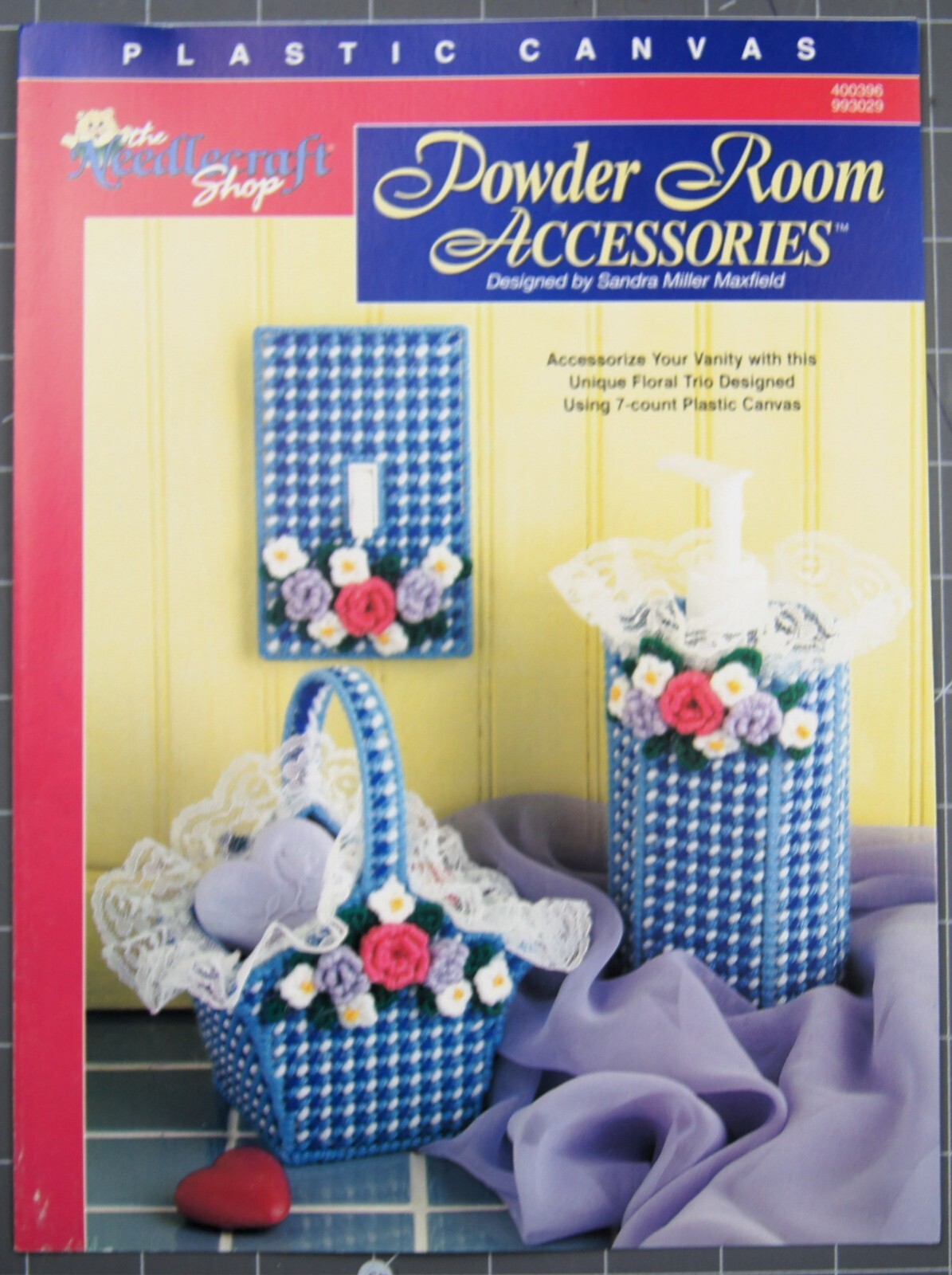 POWDER ROOM ACCESSORIES  Plastic Canvas Leaflet by The Needlecraft Shop #993029