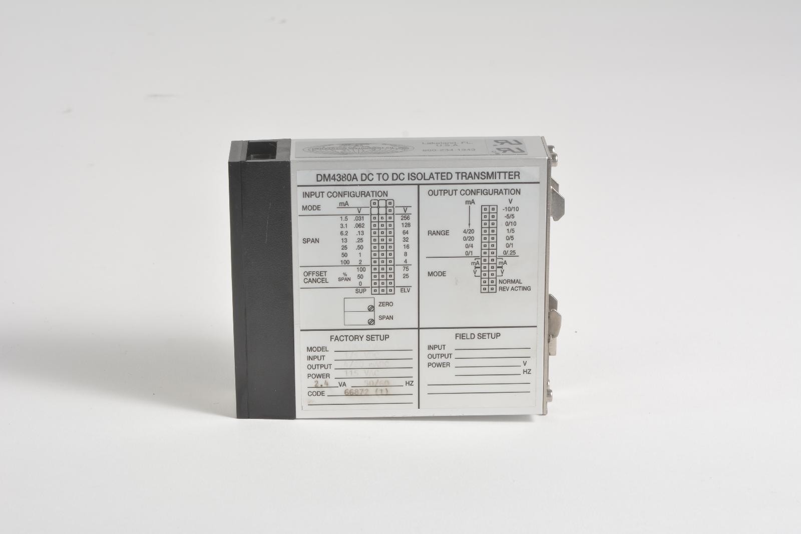 Wilkerson Instrument DM4380A DC to DC Isolated Transmitter