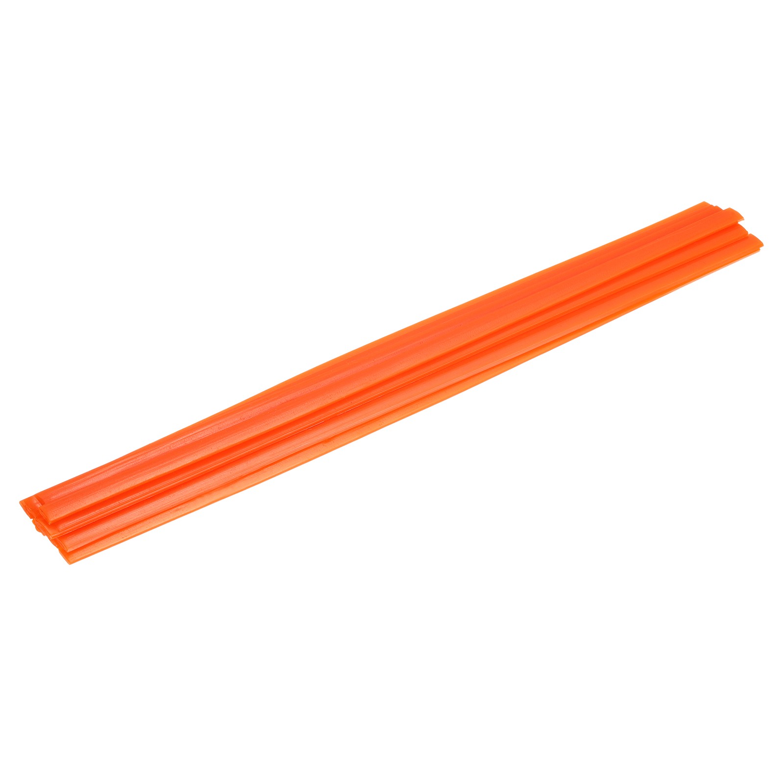 5 Pcs Orange Plastic Welding Rods 9.5mm x 330mm HDPE Flat(0.4inch x 13inch)