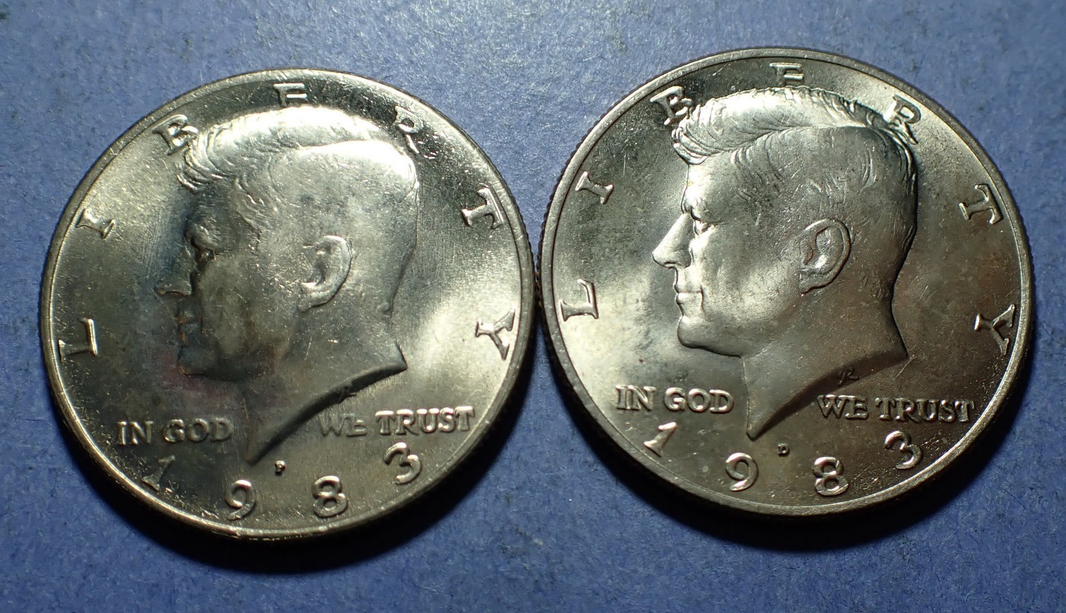 1983 P&D Kennedy Half Dollars  BU