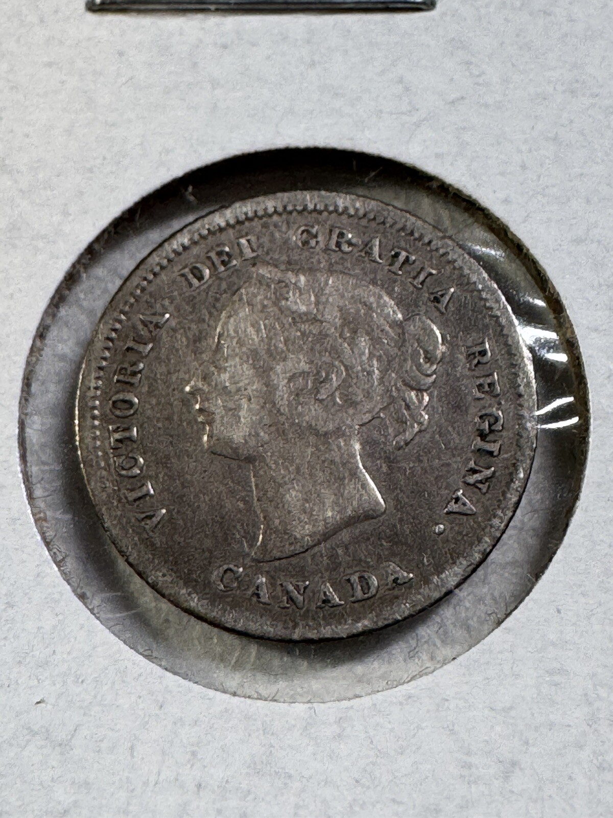 1880-H Canada 5 Cents Silver Coin