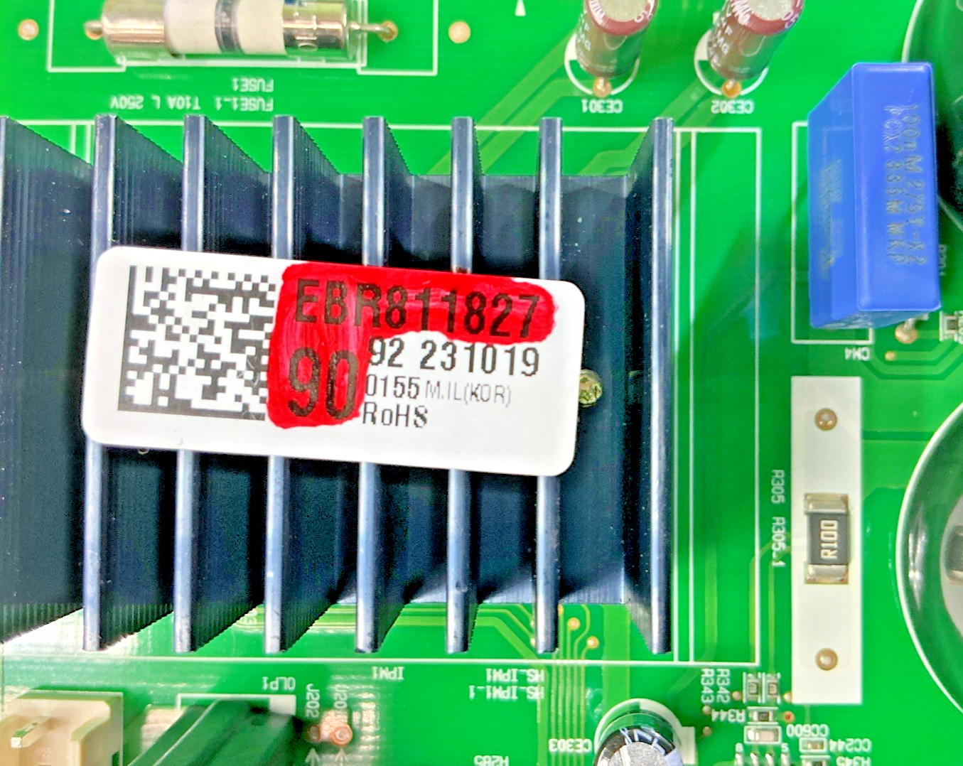 EBR81182790 OEM LG Refrigerator Main Control Board Replacement