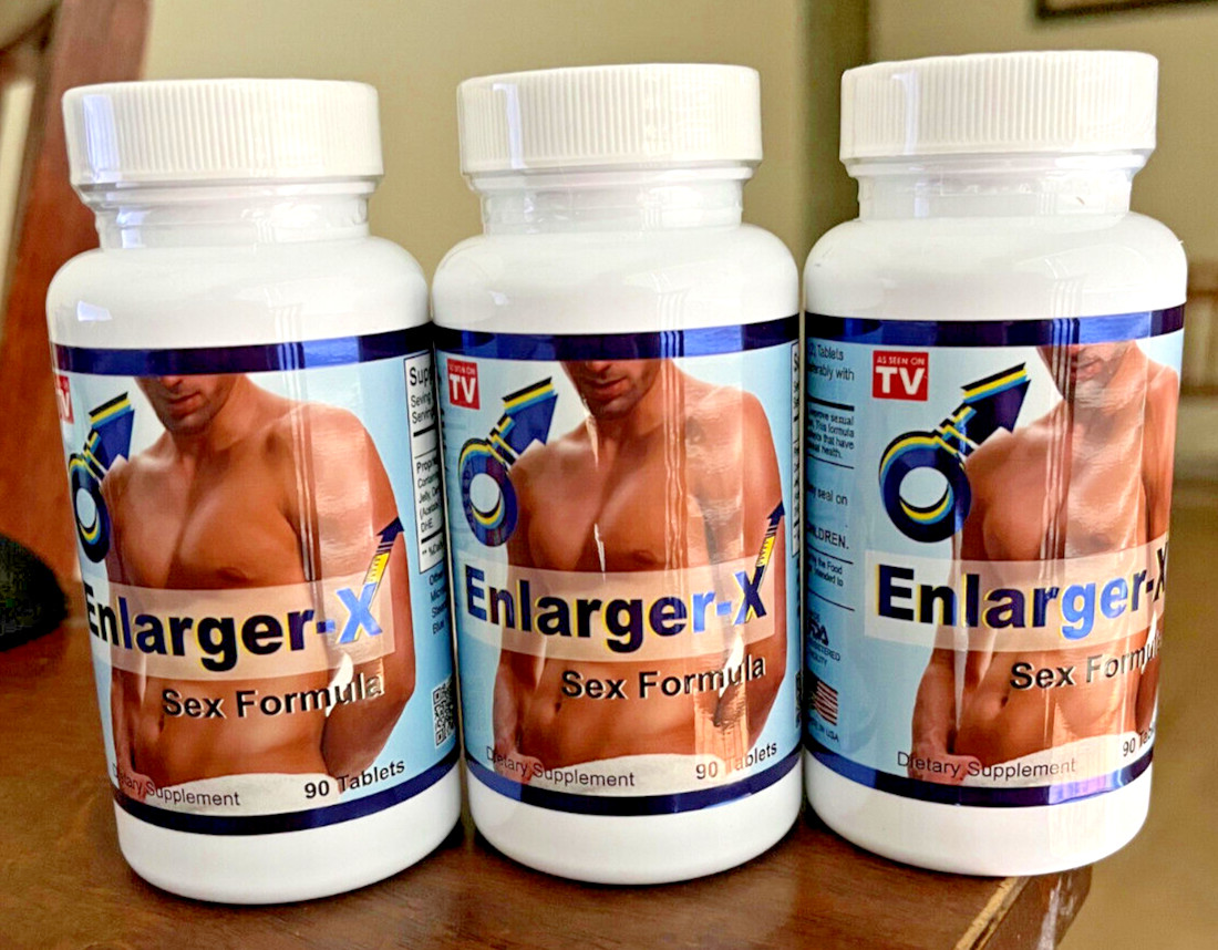 pack of 3 Enlarger X  SEX FORMULA DIETARY SUPPLEMENT 180 capsules hombre