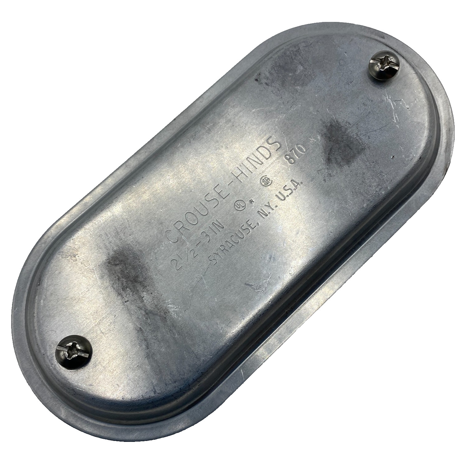CROUSE-HINDS 870 2-1/2"-3" CONDULET, CONDUIT BODY COVER CONDUIT FITTING QTY: 1